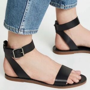 Madewell Black Sandals EUC